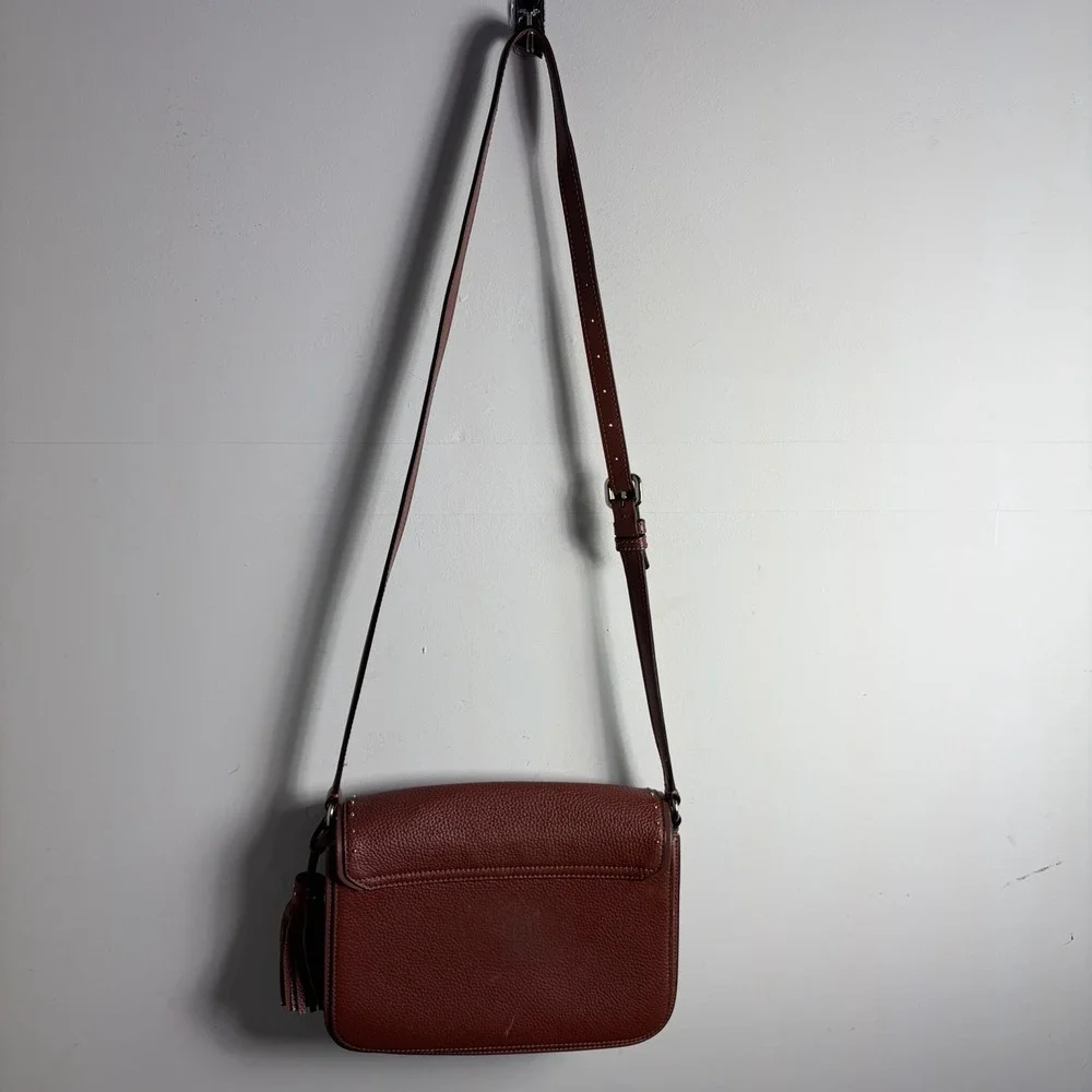 Kate Spade West Street Kenway Crossbody Bag Pebbled Leather Port Brown Studded